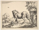 Plate 4 from "The Lions", Marcus de Bye  Dutch, Etching; stating unknown