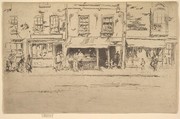 The Fish Shop, Busy Chelsea (Fish Shop, Chelsea), James McNeill Whistler  American, Etching; second state of two (Glasgow)