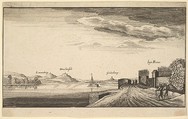 The Rhine near Bonn [copy], Abraham Aubri  French, Etching