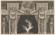 Chimneypiece in the Egyptian style, from Diverse Maniere d'adornare i cammini (...) (Different Ways of ornamenting chimneypieces and all other parts of houses), Giovanni Battista Piranesi  Italian, Etching