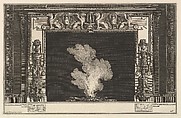 Chimneypiece: Affronted griffons on the lintel and candelabra on the jambs (Ch. accompagnée de son plan et décorée d'une frise de griffons), from Diverse Maniere d'adornare i cammini ed ogni altra parte degli edifizi...(Different Ways of ornamenting chimneypieces and all other parts of houses), Giovanni Battista Piranesi  Italian, Etching