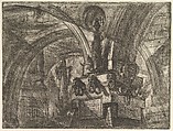 The Pier with a Lamp, from "Carceri d'invenzione" (Imaginary Prisons), Giovanni Battista Piranesi  Italian, Etching, engraving, sulphur tint or open bite, burnishing; first state of seven (Robison)