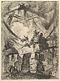 The Giant Wheel, from "Carceri d'invenzione" (Imaginary Prisons), Giovanni Battista Piranesi  Italian, Etching, engraving; second state of eight (Robison)