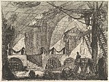The Sawhorse, from "Carceri d'invenzione" (Imaginary Prisons), Giovanni Battista Piranesi  Italian, Etching, engraving, sulphur tint or open bite, scratching