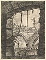 The Grand Piazza, from "Carceri d'invenzione" (Imaginary Prisons), Giovanni Battista Piranesi  Italian, Etching, engraving, sulphur tint or open bite, burnishing; first state of six (Robison)