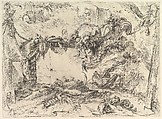 The Monumental Tablet, from "Grotteschi" (Grotesques), Giovanni Battista Piranesi  Italian, Etching, engraving, drypoint, scratching; second state of four (Robison)