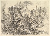 The Tomb of Nero, from "Grotteschi" (Grotesques), Giovanni Battista Piranesi  Italian, Etching, engraving, drypoint, scratching; second state of six (Robison)