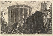 View of the Temple of the Temple of the Sibyl at Tivoli, from Vedute di Roma (Roman Views), Giovanni Battista Piranesi  Italian, Etching; first state of five (Hind)