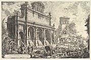 View of the Fountainhead of the Acqua Paola on Monte Aureo, from Vedute di Roma (Roman Views), Giovanni Battista Piranesi Italian, Etching
