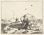 Plate from "The Set of The Bears", Marcus de Bye  Dutch, Etching