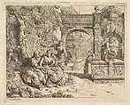 Vertumnus and Pomona, Richard van Orley  Flemish, Etching