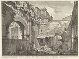 Veduta interna dell'Atrio del Portico di Ottavia (Internal View of the Atrium of the Portico of Octavia), in: 'Vedute di Roma' (Views of Rome), Giovanni Battista Piranesi (Italian, Mogliano Veneto 1720–1778 Rome), Etching