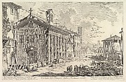 The so-called Temple of Fortuna Virilis (now Church of  S. Maria Egizziaca) (Veduta del Tempio della Fortuna Virile), Giovanni Battista Piranesi (Italian, Mogliano Veneto 1720–1778 Rome), etching