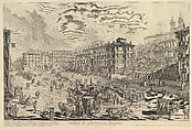 The Piazza di Spagna (Veduta di Piazza di Spagna), Giovanni Battista Piranesi (Italian, Mogliano Veneto 1720–1778 Rome), Etching