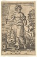 Justice, from "The Seven Virtues and Knowledge", Jan (Johannes) Wierix  Netherlandish, Engraving