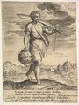 David with the Head of Goliath, Hieronymus (Jerome) Wierix Netherlandish, Engraving