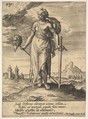 Judith, from "Tyrannorum Proemia", Hieronymus (Jerome) Wierix Netherlandish, Engraving