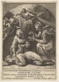 Death of St. Cecilia, Hieronymus (Jerome) Wierix  Netherlandish, Engraving