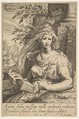 Temperance, from "The Seven Virtues", Anonymous, Netherlandish, 17th century Netherlandish, Engraving