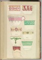Nine Designs for Decorated Cups, Alfred Henry Forrester [Alfred Crowquill]  British, Pen and ink, watercolor