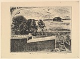 Fort Independence Park, Abraham Mark Datz American, Etching