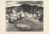 View of Pinole, Harold Mallette Dean  American, Lithograph