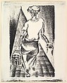 Scrub Woman, Cliffa Corson  American, Lithograph