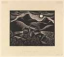 Nocturne, Harold Mallette Dean  American, Linocut
