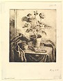 Geranium, Elizabeth Colwell American, Etching