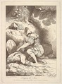 Stripping the Slain, from "Banditti Variously Employed", Robert Blyth British, Etching