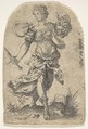 Judith, from "Celebrated Women of the Old Testament", Jost Amman  Swiss, Etching; second state of two