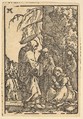 Christ Taking Leave of His Mother, from "The Fall and Salvation of Mankind Through the Life and Passion of Christ", Albrecht Altdorfer German, Woodcut