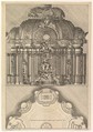 Cross-section and Floorplan of an Indoor Grotto, Gabriel Bodenehr  German, Etching