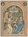 The Annunciation, Hans Wechtlin  German, Handcolored woodcut