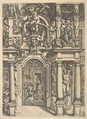 Ornament plate, from "Architettura", Wendel Dietterlin, the Elder German, Etching