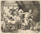 The Satyr and the Peasant, Christian Wilhelm Ernst Dietrich German, Etching; second state of four.
