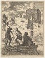 Peasants and a Mill, Franz de Paula Ferg Austrian, Etching