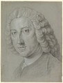 William Pitt the Elder, William Hoare  British, Black and white chalk on gray laid paper (once blue)