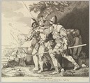 Banditti Going Out, Robert Blyth British, Etching