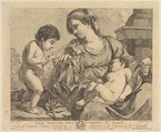 The Virgin Teaching St. John, John Hamilton Mortimer British, Etching