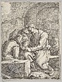 Players at Cards, Thomas Wijck  Dutch, Etching; third state of four
