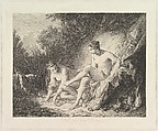 Diana Sourtant du Bain (Diana Leaving the Bath), Edmond Hédouin French, Etching and engraving