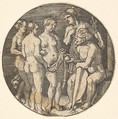 Judgment of Paris (copy), Barthel Beham German, Engraving