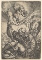 St. Christopher, Barthel Beham  German, Engraving; second of two states
