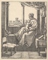 The Virgin at the Window, Barthel Beham  German, Engraving