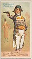 Duelling Pistol, from the Arms of All Nations series (N3) for Allen & Ginter Cigarettes Brands, Allen & Ginter American, Commercial color lithograph