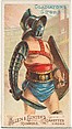 Gladiator's Sword, from the Arms of All Nations series (N3) for Allen & Ginter Cigarettes Brands, Allen & Ginter American, Commercial color lithograph