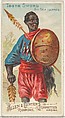 Tooth Sword, South Sea Islands, from the Arms of All Nations series (N3) for Allen & Ginter Cigarettes Brands, Allen & Ginter  American, Commercial color lithograph