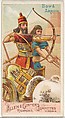 Bow and Arrow, from the Arms of All Nations series (N3) for Allen & Ginter Cigarettes Brands, Allen & Ginter  American, Commercial color lithograph