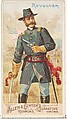 Revolver, from the Arms of All Nations series (N3) for Allen & Ginter Cigarettes Brands, Allen & Ginter American, Commercial color lithograph